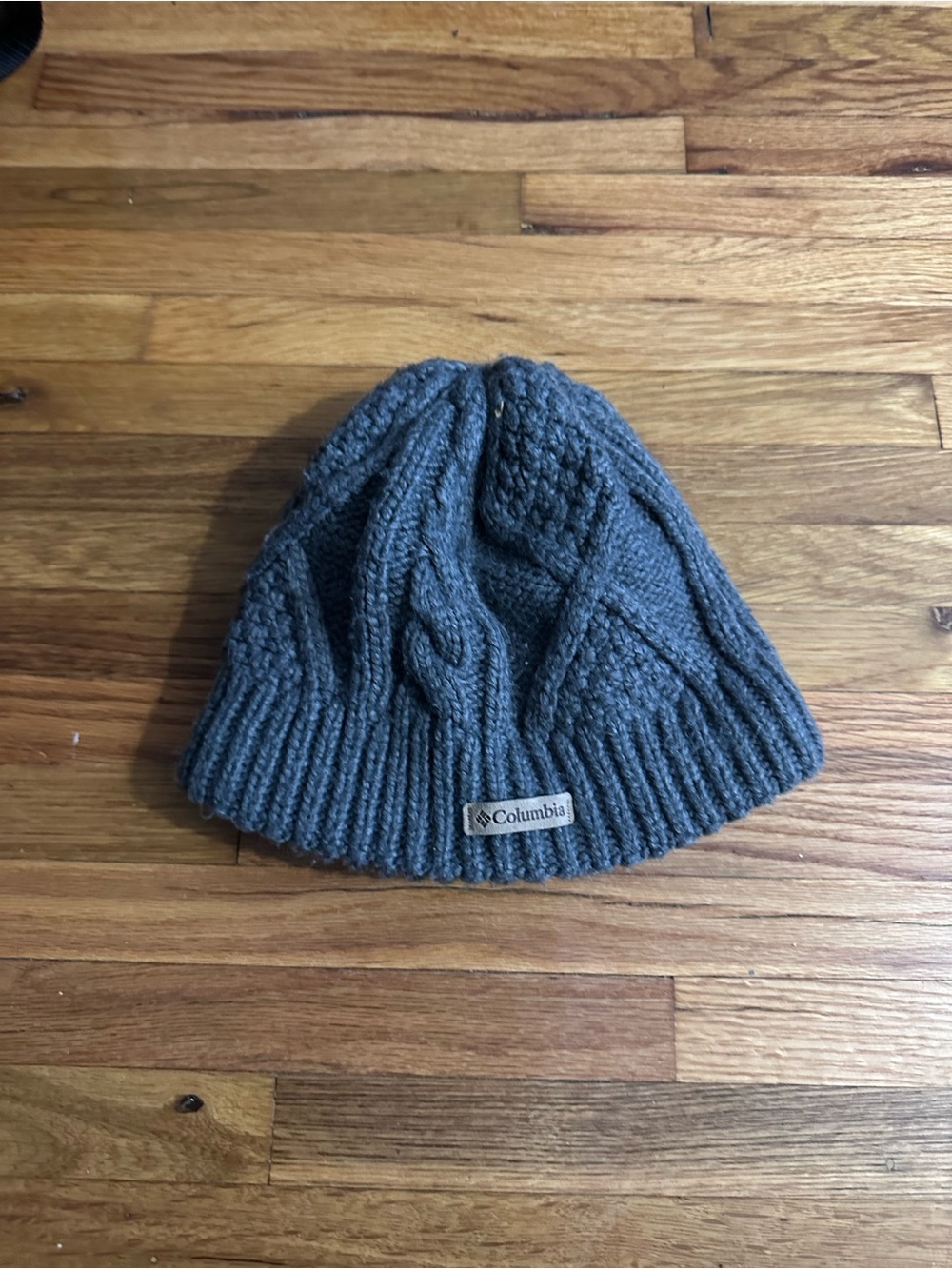 Columbia Kids Gray Cable Knit Beanie